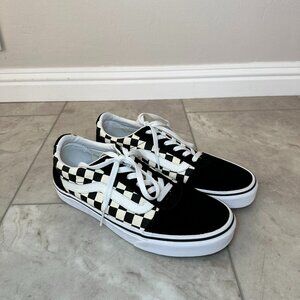 Vans Old Skool Checkered Black and White Shoes